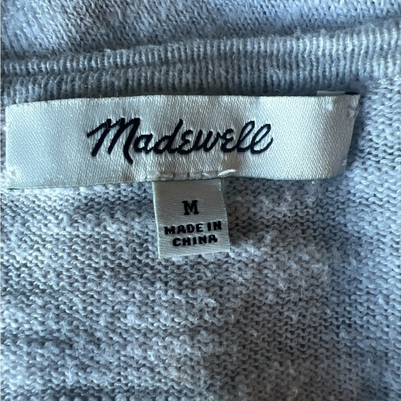 Madewell Light Gray Open Cardigan Sz./M - Picture 2 of 8